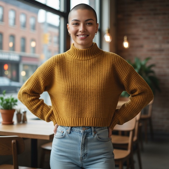 H&M Sweaters - H&M Mustard Turtleneck Sweater